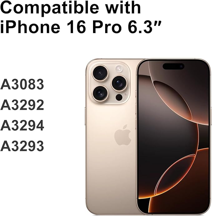 LL TRADER Screen Replacement for iPhone 16 Pro 6.3" LCD Retina FHD Display COF Touch Screen Digitizer with Repair Tool Kits, Waterproof Tape, Screen Protector