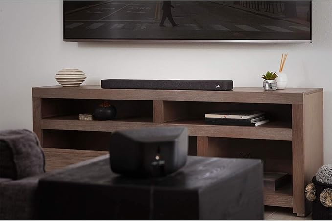Polk Audio SR2 Wireless Surround Sound Speakers for Select Polk React and Magnifi Bars - Wireless Surround Sound System for TV, Easy Setup, Multiple Placement Options, 2 Count (Pack of 1)
