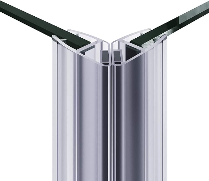 ELEGANT Corner Shower Enclosure 34'' D. x 34'' W. x 72'' H., Double Sliding Shower Door with 2 Stationary Panels, Shower Enclosure with 1/4'' Clear Glass, Brushed Nickel (Shower Base Not Included)