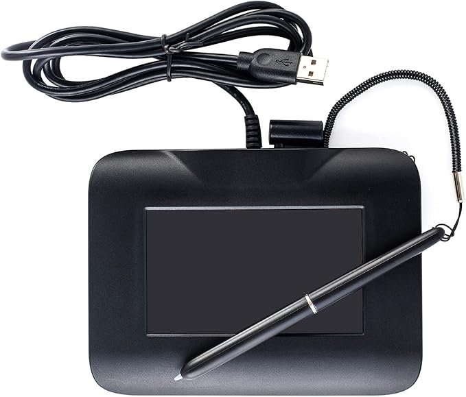 Electronic Signature Pad USB Signature Capture Pads for Computer Laptop with Windows 7,8,10,11,Signature Tool Included,4.3inch LCD Color Display with LCD Backlits, FP430S