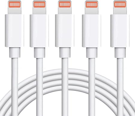 sharllen iPhone Charger Cable 5 Pack 6FT USB Fast Charging Syncing Cord Cables Compatible iPhone 14/13/12/11/XS/Max/XR/X/8/8Plus/7/7P/6S/iPad/IOS White