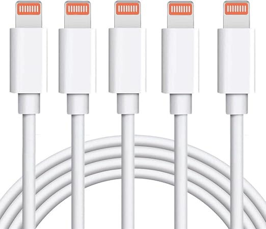 sharllen iPhone Charger Cable 5 Pack 6FT USB Fast Charging Syncing Cord Cables Compatible iPhone 14/13/12/11/XS/Max/XR/X/8/8Plus/7/7P/6S/iPad/IOS White
