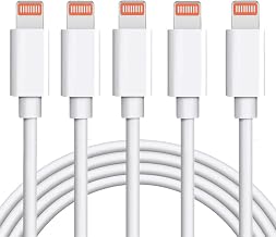 sharllen iPhone Charger Cable 5 Pack 6FT USB Fast Charging Syncing Cord Cables Compatible iPhone 14/13/12/11/XS/Max/XR/X/8/8Plus/7/7P/6S/iPad/IOS White