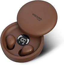 Air Skin Tones Invisible Earbuds for Small Ears - Wireless Bluetooth 5.4, Skin-Matching Mini Stemless Ear Buds, IPX5 Waterproof, Crystal Clear Calls (Warm Cocoa) - Image 1