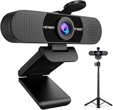EMEET C960 Webcam with Tripod, 1080P Webcam with Mic, Adjustable Height - Image 1