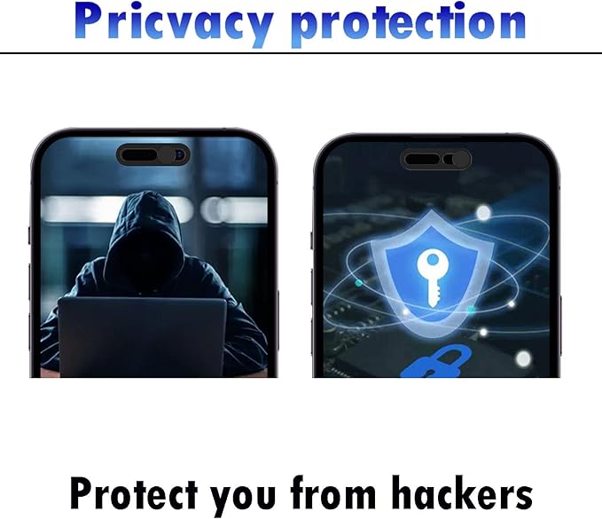 Front Camera Cover, Camera Cover Compatible with iPhone 14Pro/14Pro Max/iPhone15/15Puls/15Pro/15ProMax/iPhone16/16Pro16Plus/16Pro Max,Webcam Cover Protector Protect Privacy and Security(2PCS,Black)