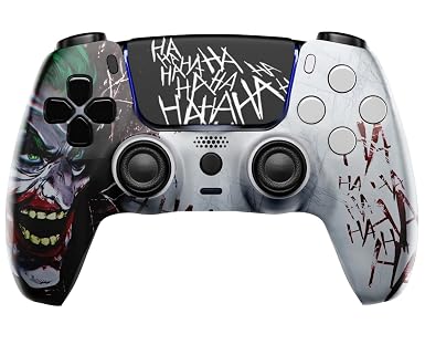 MODDEDZONE M Series Custom Wireless Controller Compatible with PS5 - Exclusive and Unique Design| Customized in the USA| (Ha Ha Ha)