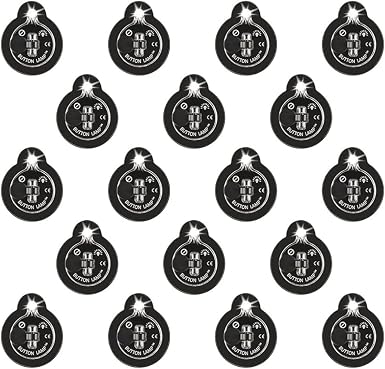 Panther Vision Button LAMP Adhesive LEDs Light Package - Lightweight, Ultra Small, Ultra Bright LED Utility Lights (18 Pack)
