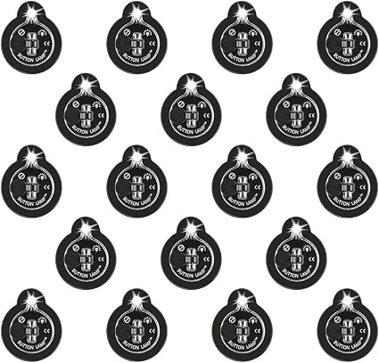 Panther Vision Button LAMP Adhesive LEDs Light Package - Lightweight, Ultra Small, Ultra Bright LED Utility Lights (18 Pack)