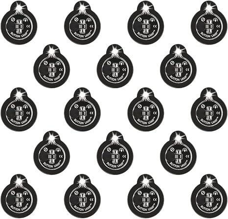 Panther Vision Button LAMP Adhesive LEDs Light Package - Lightweight, Ultra Small, Ultra Bright LED Utility Lights (18 Pack)