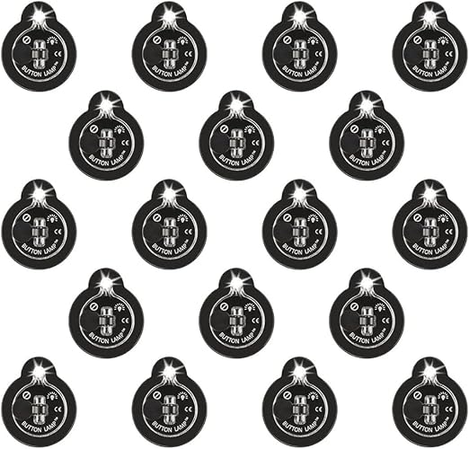 Panther Vision Button LAMP Adhesive LEDs Light Package - Lightweight, Ultra Small, Ultra Bright LED Utility Lights (18 Pack)