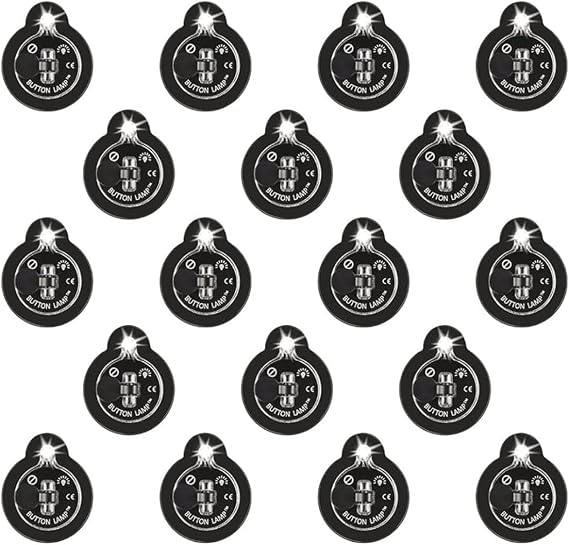 Panther Vision Button LAMP Adhesive LEDs Light Package - Lightweight, Ultra Small, Ultra Bright LED Utility Lights (18 Pack)