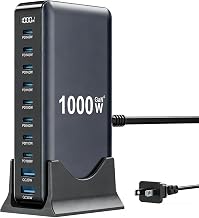 USB C Charger 1000W USB C Charger Block,Upgraded GaN IV 10-Port Charging Station Hub,Travel Essentials 140W Fast Charging Laptop Adapter for MacBook Pro/Air,DELL,Steam Deck,iPhone 17/16,Galaxy S25/24 - Image 1