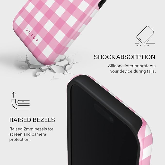 BURGA Phone Case for iPhone 17 - Cute, Trendy, Aesthetic, Pattern Phone Cover, Hard Shell Protection - fits Apple iPhone 17 Case for Women and Men