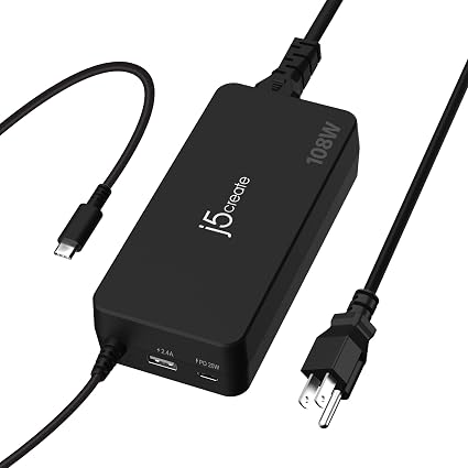 j5create 108W USB Type C PD Laptop Super Charger