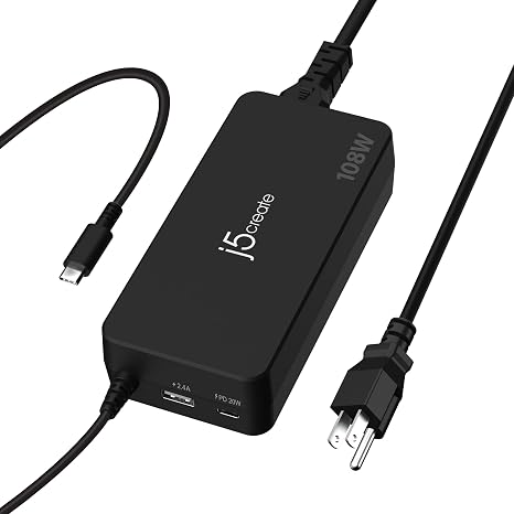j5create 108W USB Type C PD Laptop Super Charger