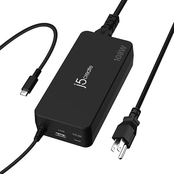 j5create 108W USB Type C PD Laptop Super Charger