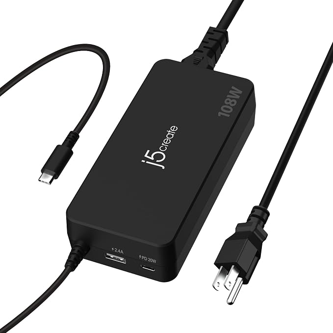 j5create 108W USB Type C PD Laptop Super Charger