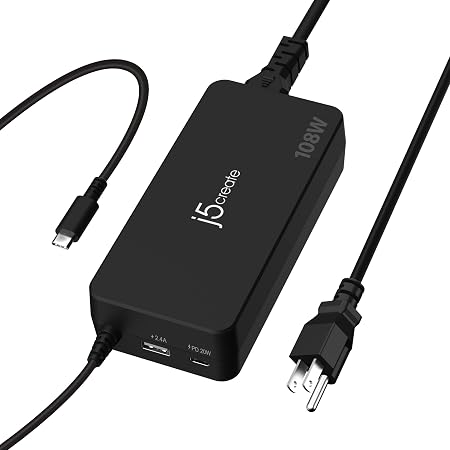 j5create 108W USB Type C PD Laptop Super Charger