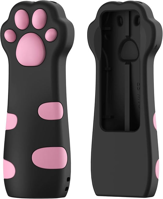 SIKAI CASE Silicone Case Fit Designed for Apple TV 4K 2021/2022 Siri Remote Protective Case with Shockproof Compatible with AirTag (Black Paw)