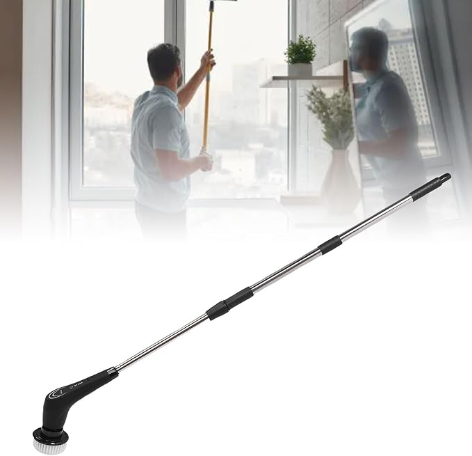 Electric Spin Scrubber, Water Proof Power Cordless Sweeping Brush Shower Cleaning Brush for Bathroom Shower Bathtub Washbasin Window Glass Tile Ipx7