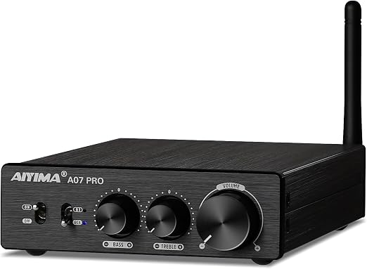 AIYIMA A07 Pro Bluetooth 5.2 Amplifier 300Wx2 Class D Stereo Amp TPA3255