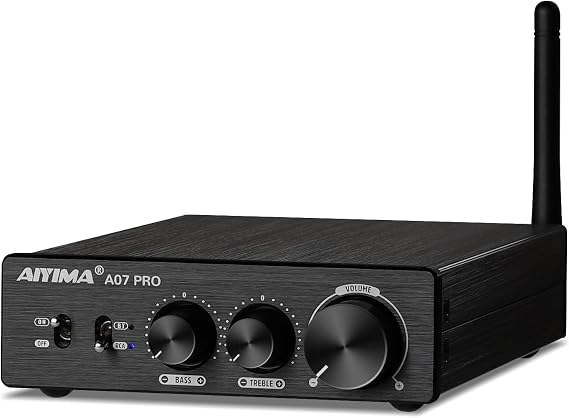 AIYIMA A07 Pro Bluetooth 5.2 Amplifier 300Wx2 Class D Stereo Amp TPA3255