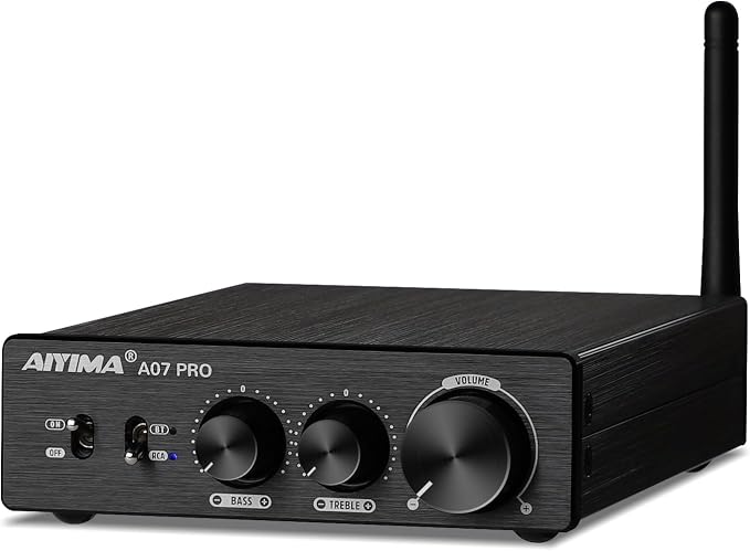 AIYIMA A07 Pro Bluetooth 5.2 Amplifier 300Wx2 Class D Stereo Amp TPA3255