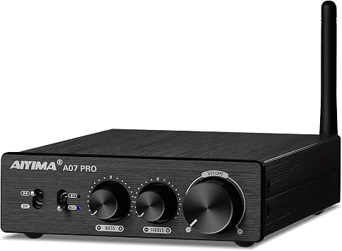 AIYIMA A07 Pro Bluetooth 5.2 Amplifier 300Wx2 Class D Stereo Amp TPA3255
