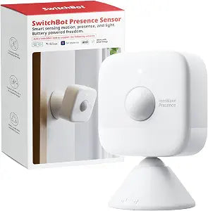 SwitchBot Smart mmWave Radar Motion Sensor, Bluetooth Presence Sensor with Dynamic Detection & Zone Positioning, Compatible with Alexa, HomeKit & Apple Home (Presence Sensor*1)