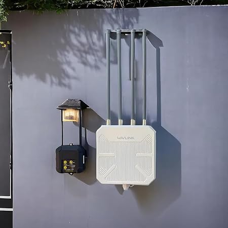 WAVLINK 2026 AX3000 WiFi 6 Outdoor WiFi Extender,Long-Range Outdoor WiFi