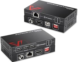 AV Access 4K HDMI USB KVM Extender TCP/IP Over Single Cat5e/6/6a/7 to 390ft - Image 1