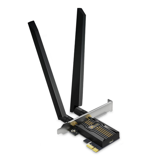 TP-Link BE9300 PCIe WiFi 7 Card for Desktop PC|Tri-Band, High-Gain Antenna