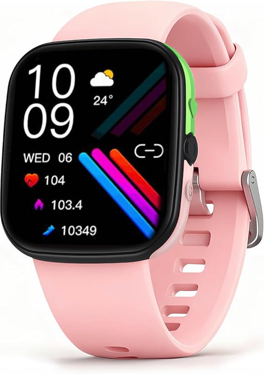 MorePro Smart Watch (Answer/Make Call), 1.83” Health Fitness Watch with Heart Rate, Blood Pressure,SpO2 and Sleep Monitor, 100+ Sports Modes, IP68 Waterproof Fitness Tracker for Men Women, Pink