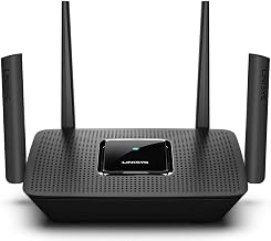 Linksys Mesh Wifi 5 Router, Tri-Band, 3,000 Sq. ft Coverage, 25+ Devices, Supports Guest WiFi, Parent Control, 3.0Gbps (AC3000) - MR9000.