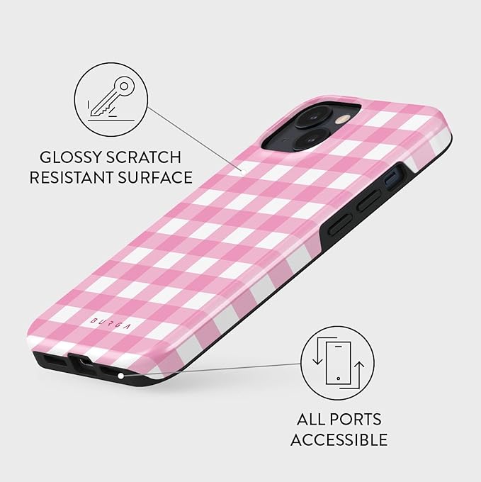 BURGA Phone Case for iPhone 14 - Cute, Trendy, Aesthetic, Pattern Phone Cover, Hard Shell Protection - fits Apple iPhone 14 Case for Women and Men