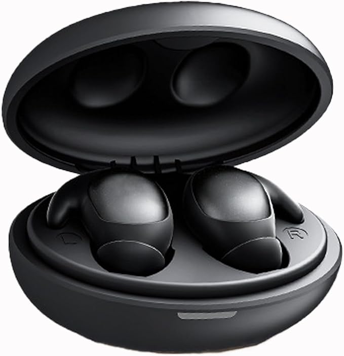 Sleep Earbuds Headphones for sleep earbuds for side sleepers Noise Blocking Earbuds for Sleep Comfortable Fit for Insomnia Side Sleeper Snoring Air Travel Meditation Relaxation（black）