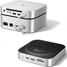 iDsonix Mac mini M4 Dock with M.2 NVMe/SATA SSD Enclosure, 2*USB A 10Gbps, 2*USB A 5Gbps, TF/SD Slot, 3.5mm Audio, Docking Station for Mac mini M4/ M4 Pro- M4D1 - Image 1