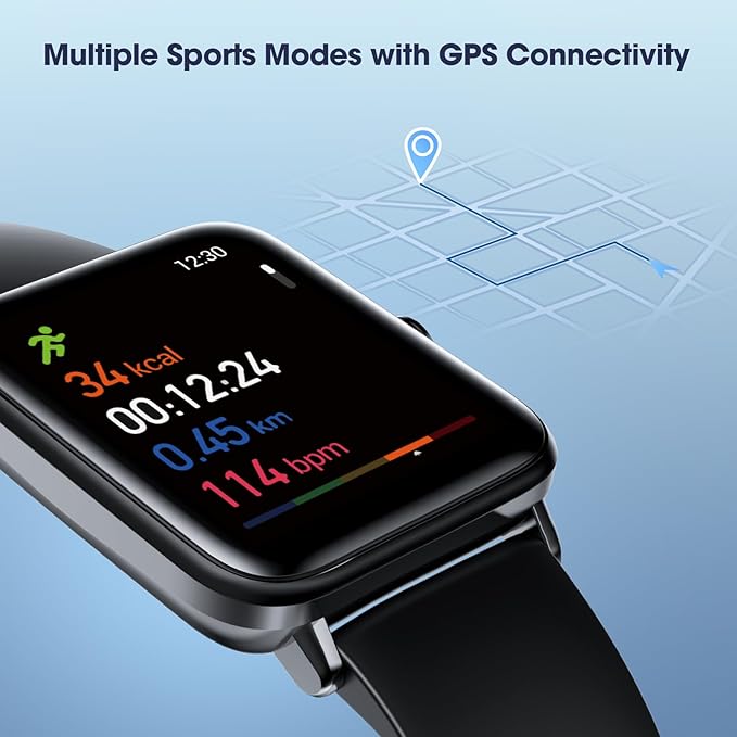 Smart Watch, Fitness Tracker with Heart Rate Monitor, Blood Oxygen, Sleep Tracking, 41mm Smartwatch Waterproof with Pedometer for Women Men Watch Compatible with Android iOS Phones