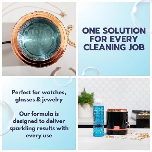 iSonic - CSGJ01x2 CSGJ01-8OZx2 Ultrasonic Jewelry/Eye Wear Cleaning Solution Concentrate (Pack of 2)
