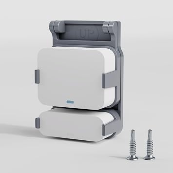 Garage Door Bracket for SimpliSafe Alarm Contact Sensor | Secure Mount with Quick-Snap Clip & Screws | Easy Install Accessory (Sensor Not Included)
