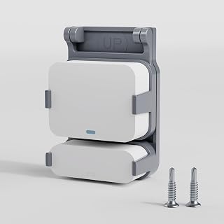 Garage Door Bracket for SimpliSafe Alarm Contact Sensor | Secure Mount with Quick-Snap Clip & Screws | Easy Install Accessory (Sensor Not Included)