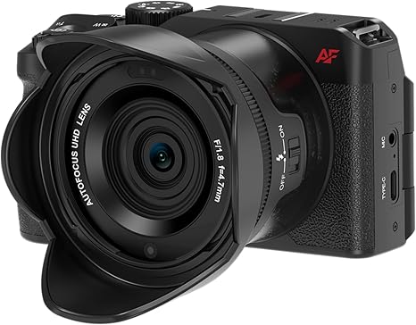 Ordro D130 5K Digital Camera for Photography | 56MP Autofocus Vlogging Camera | 18X Zoom Digital Camera | 270°Flip Screen 2.8" | Compact Travel Cameras for Beginners | App WiFi Control