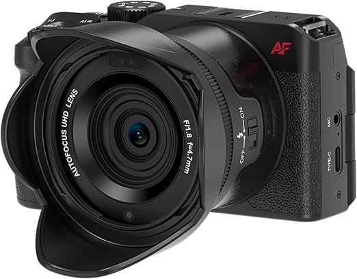 Ordro D130 5K Digital Camera for Photography | 56MP Autofocus Vlogging Camera | 18X Zoom Digital Camera | 270°Flip Screen 2.8" | Compact Travel Cameras for Beginners | App WiFi Control