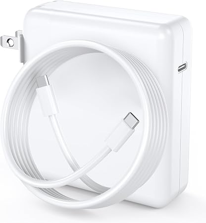 Mac Book Charger 140W GaN USB-C Fast Charger, PD Power Adapter for MacBook Pro 16" 14", MacBook Air 15" 13" M1 M2 M3 M4 M5 (2021-2026), with 6.6ft USB-C to USB-C Cable