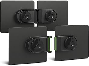 2-Pack Universal Magnetic Monitor Connection Bracket Compatible with All Computer Monitors Curved and Flat Screen Adjustable Magnetic Monitor Alignment Tool with Strong Adhesive - Image 1