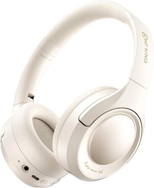 iKF King Bluetooth Over-Ear Headphones, Active Noise Cancellation, Hi-Res