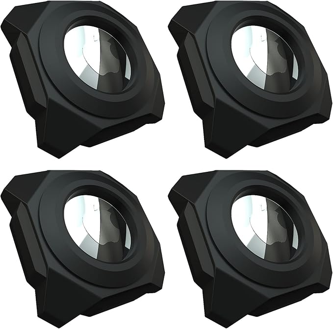 LouisKoo Compatible with Airtag Holder Waterproof Stick-on Mount Compatible with Apple AirTag,3M Sticker Cover Hidden Protectiv, Bike, Bicycle, Car, Luggage Tag, Motorcycle 4Packs Black