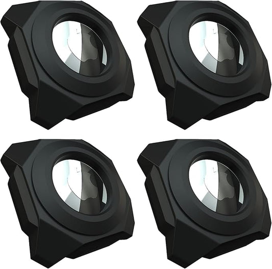 LouisKoo Compatible with Airtag Holder Waterproof Stick-on Mount Compatible with Apple AirTag,3M Sticker Cover Hidden Protectiv, Bike, Bicycle, Car, Luggage Tag, Motorcycle 4Packs Black