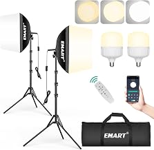 EMART Softbox Photography Lighting Kit 2Pack 50W LED 16"x16" Pull Soft Box - Image 1
